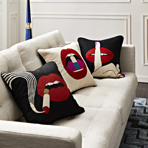 Lips Hush Pillow