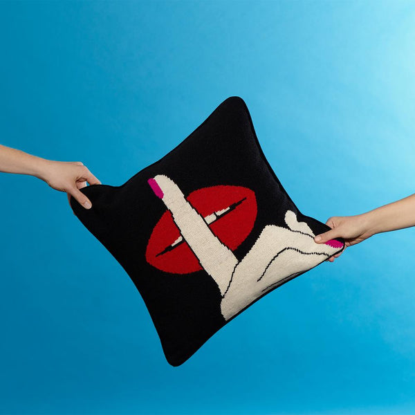 Lips Hush Pillow