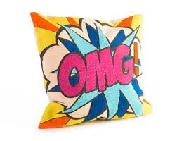 OMG Pop Art Pillow