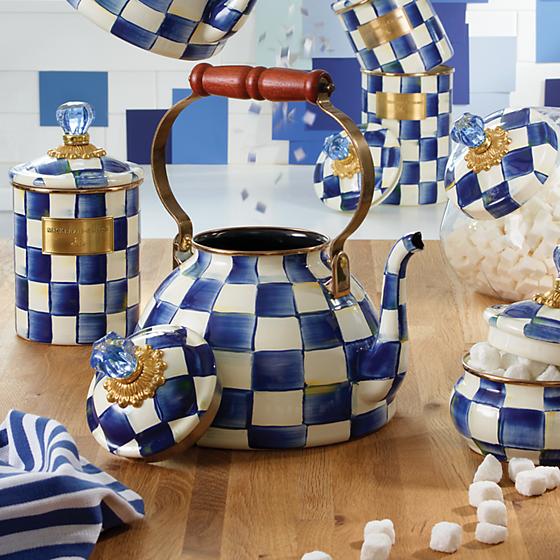 Royal Check Tea Kettle - 3 Quart