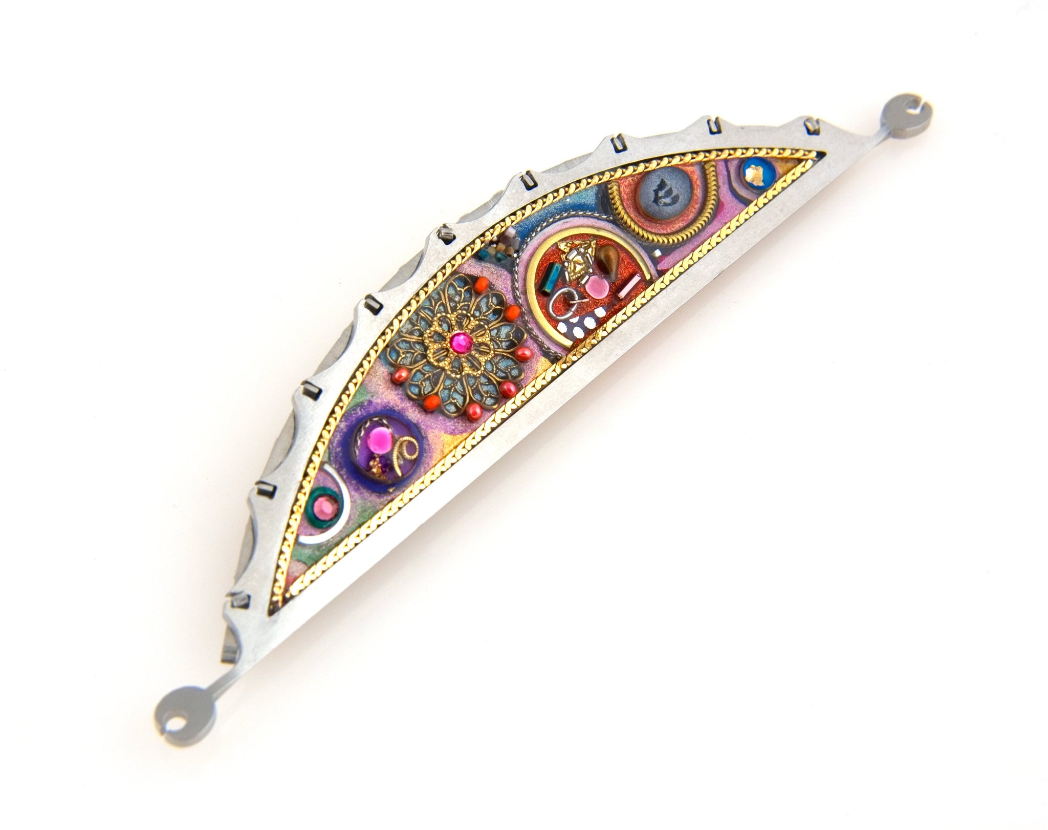 Seeka Modern Crescent Mezuzah