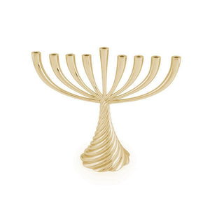 Twist Gold Menorah