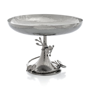 White Orchid Footed Centerpiece Bowl