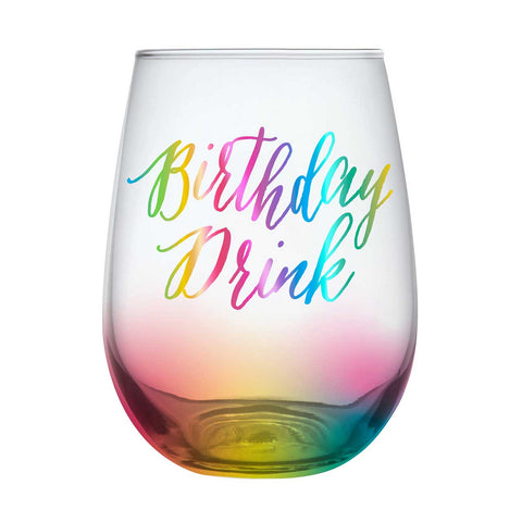 Birthday Drink Stemless Tumblr