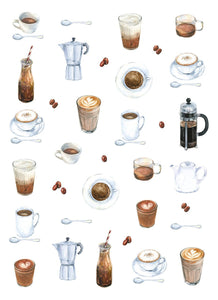 Cafe Tea Towel