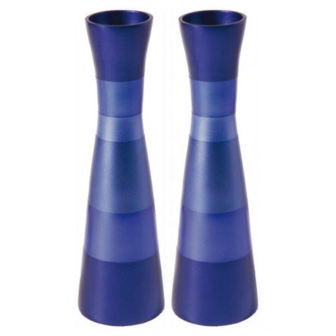 Emanuel Large Blue Candlesticks