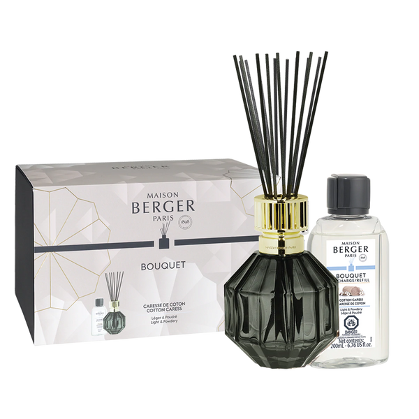 Facette Black Reed Diffuser + 200 ml (6.7 oz) Cotton Caress