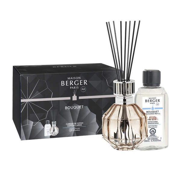 Facette Beige/Nude Reed Diffuser + 200 ml (6.7 oz) Cotton Caress