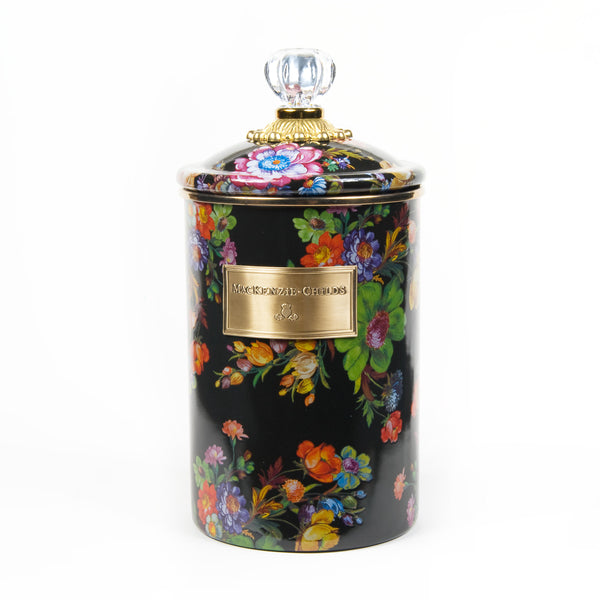 Flower Market Canister - Black