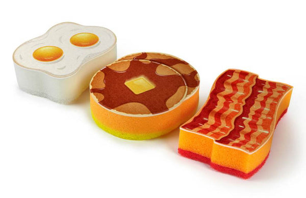 Breakfast Scrub Sponges S/3