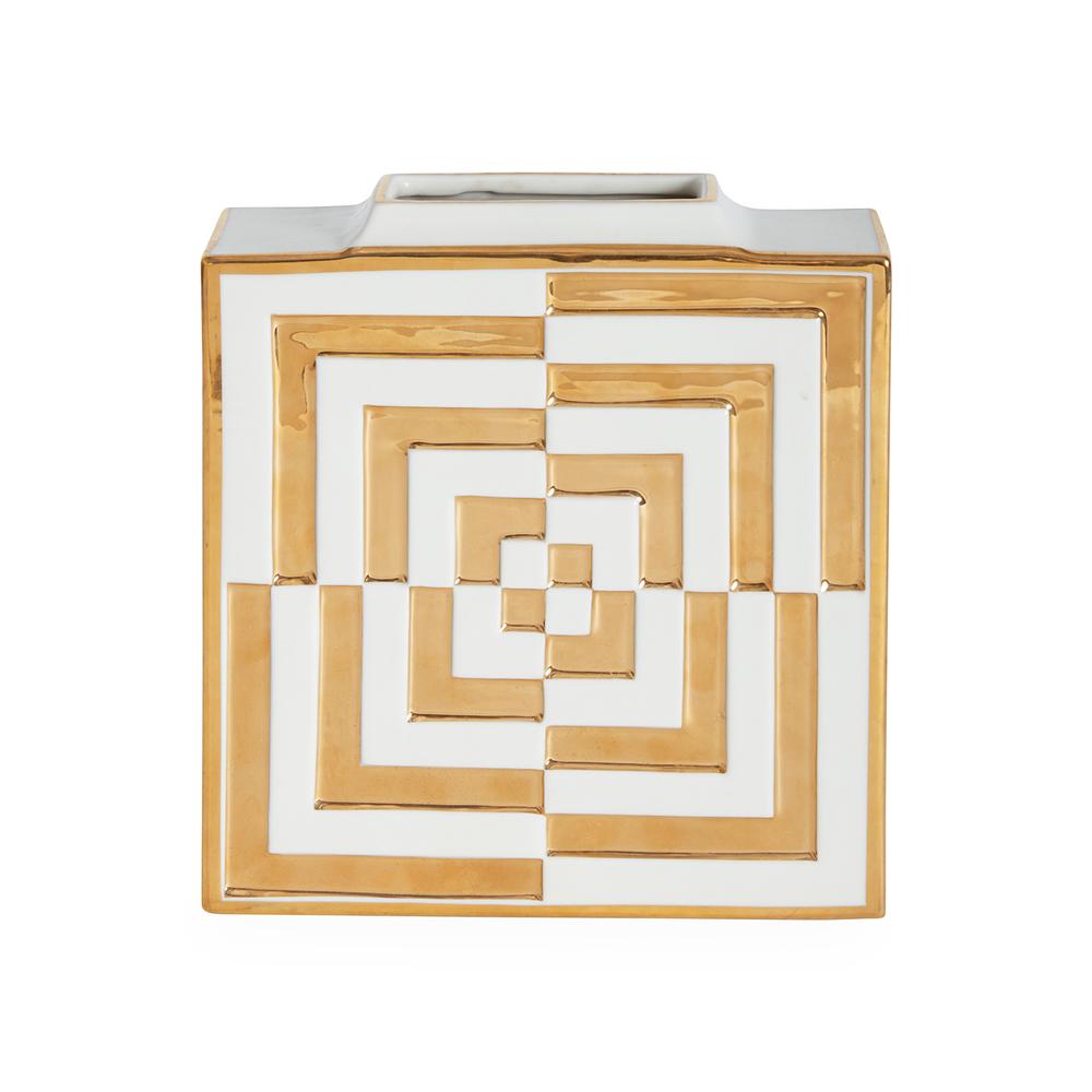 Futura Op Art Square Vase
