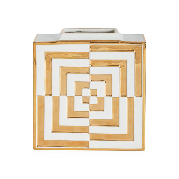 Futura Op Art Square Vase