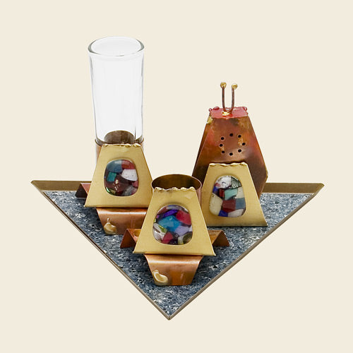Havdalah Set on triangular base