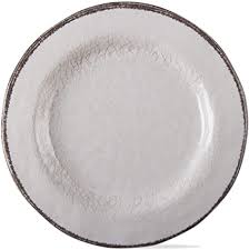 Ivory Melamine Dinner Plates Set/4