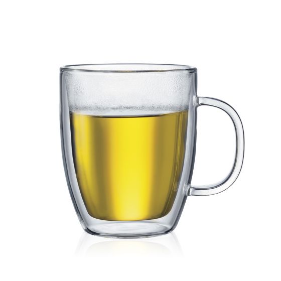 BISTRO 2 pcs jumbo mug, double wall, 0.45 l, 15 oz
