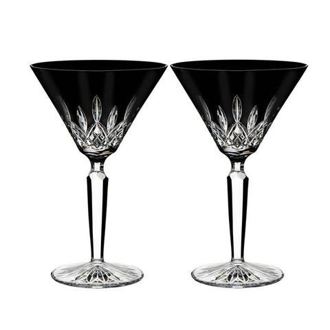 Lismore Black Martini, Pair