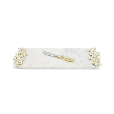 Cherry Blossom Small Cheese Board w/Knife