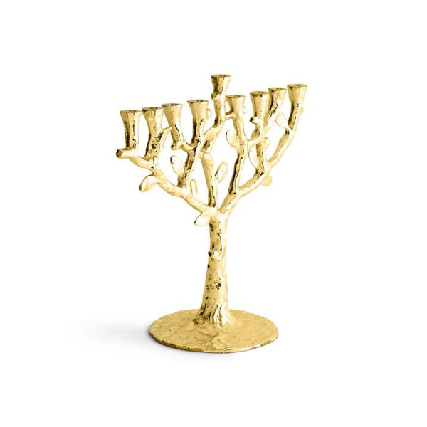 Gold Tree Of Life Menorah