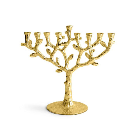 Gold Tree Of Life Menorah