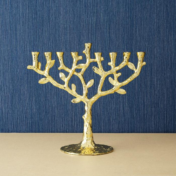 Gold Tree Of Life Menorah