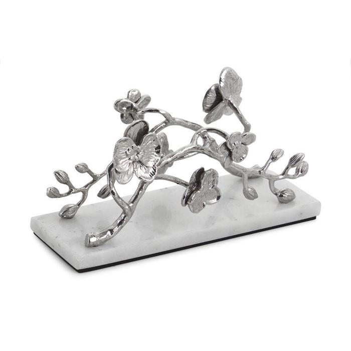 White Orchid Vertical Napkin Holder