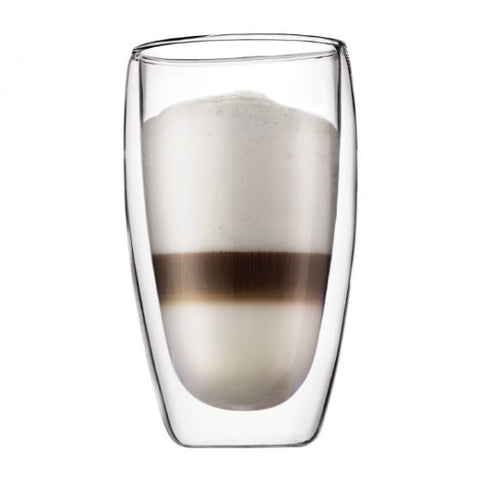 PAVINA, 2 pcs glass, double wall, large, 0.45 l, 15 oz