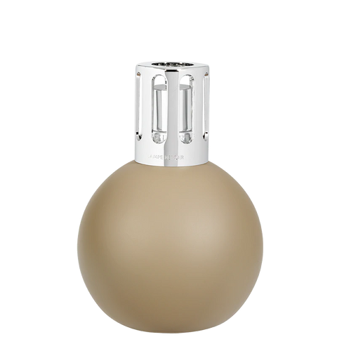 Round Taupe Lamp