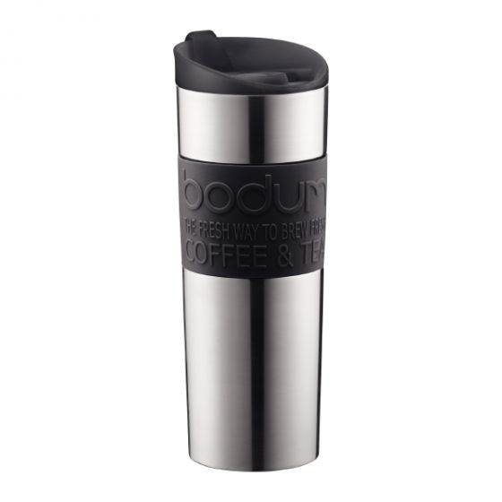 TRAVEL MUG Vacuum travel mug, large, 0.45 l, 15 oz, s/s