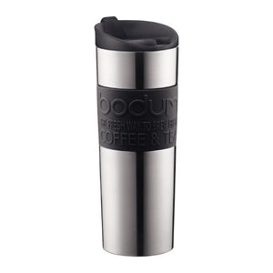 TRAVEL MUG Vacuum travel mug, large, 0.45 l, 15 oz, s/s