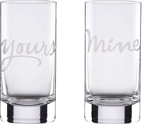 Yours and Mine Highball Glasses - Set of 2